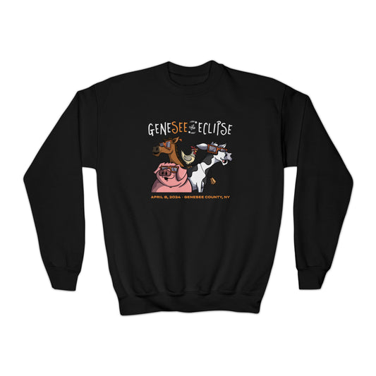 Genny Sees The Eclipse - Youth Crewneck Sweatshirt
