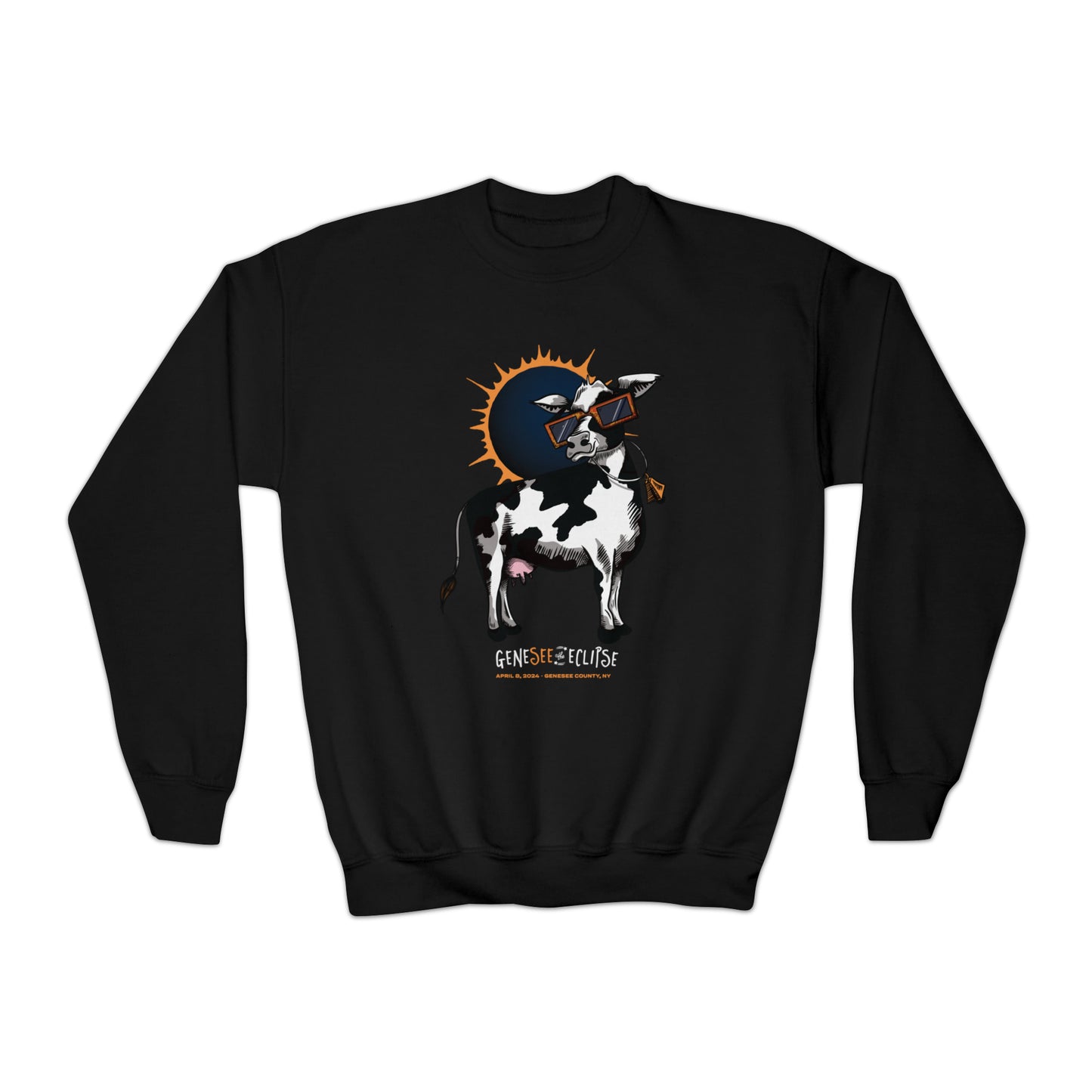 Genny Eclipse Mascot - Youth Crewneck Sweatshirt
